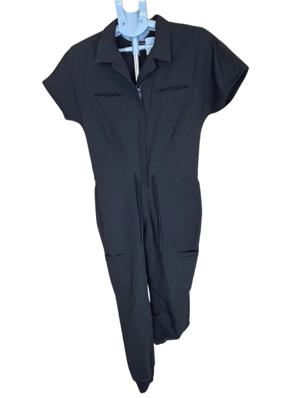 Mandala Scrubs Jumpsuit Petite Small Black Jogger Equa-Tek 10 Pocket